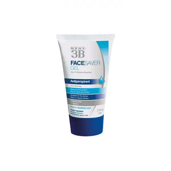 Neat Feat 니트 3B 페이스 세이버 젤 땀 발한 억제제 다한증 Face Saver Antiperspirant Gel 1.76oz, 옵션없음, 옵션없음
