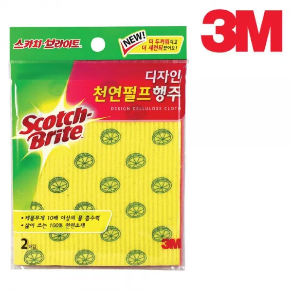 청소 고기집 테이블 인기 천연펄프 3M 2매 업소 행주, 단일상품