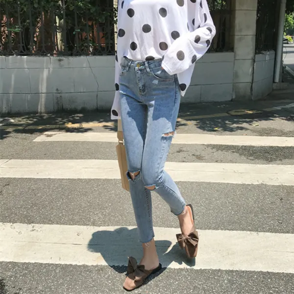 머머다 여성스키니 빈티지 청바지 데님팬츠 신상10 Yyb10