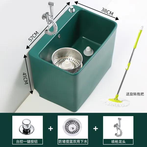 가정용걸레밀대 존경하다 베란다 밀대걸래 데리고 물 수도꼮지 일체 화장실 세탁 지반 야외 정원 컬러 4163089676, 57 스카이 구름 청 배합 토치 수도