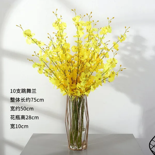 Mar.22 71번 댄스 랭귀지 세트 조화 거실 인테리어 홈 식탁 Tv장 꽃꽂이 장식 꽃 장식z 가 벼 운 꽃병 + 10 개의 춤 란