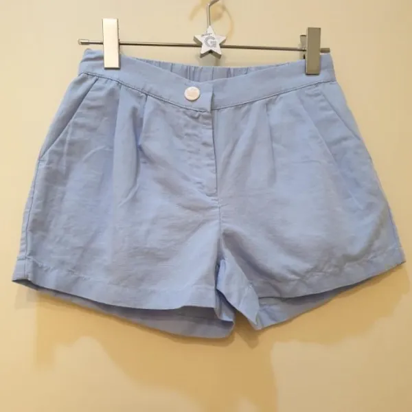 더데이걸 즈 Nc05 린넨 반바지 블루 Tgta19402 라이트블루／150@28307790