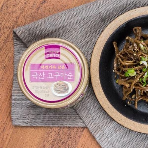  주 농신 국산 삶은 고구마순 캔 1캔 120g