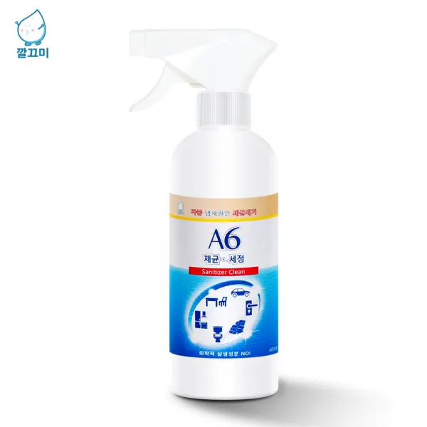 일반표면물체 살균 소독제균스프레이 뿌리는 소독수 A6 100ml 제균스프레이, 1병, 400ml