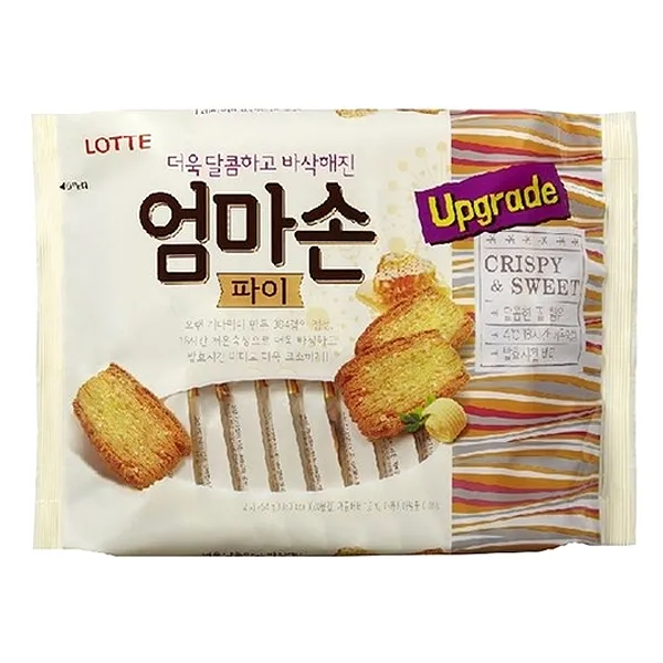 롯데 예감치즈 3개+엄마손파이(대) 3개 총6개 쿠키, 단품