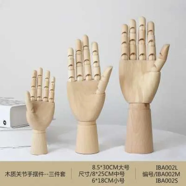 마켓혜 노르딕 독창적 목석 같은 사람 관절 수동 모형 소묘 모델 복장가게 깔다 미술 실내 인테리어용품, 손바닥 쓰리