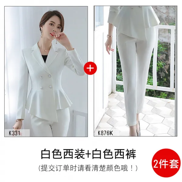 아젤라 여성정장 화이트정장 성정장 신범회장 양복 한판 패션