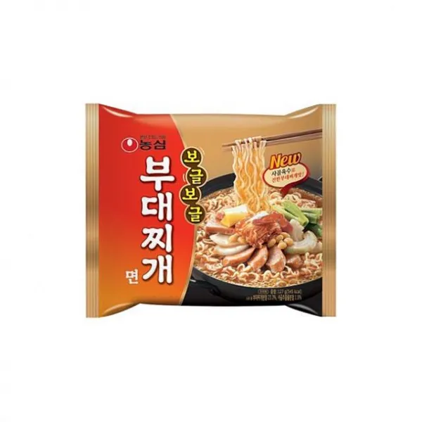 디자인그룹 티에스 농심 보글보글 부대찌개면 x 32봉 봉지라면, 1