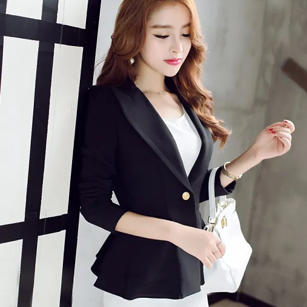 Tea Fishing여성 오피스 테일러드 정장자켓 YKT5