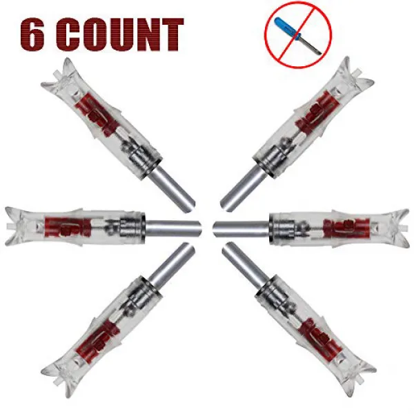 JY Lighted Nocks Led Crossbow Nocks Automatic Led Lighted Nock for Hunting (Red) JY 조명 Nocks Led 석궁, 1
