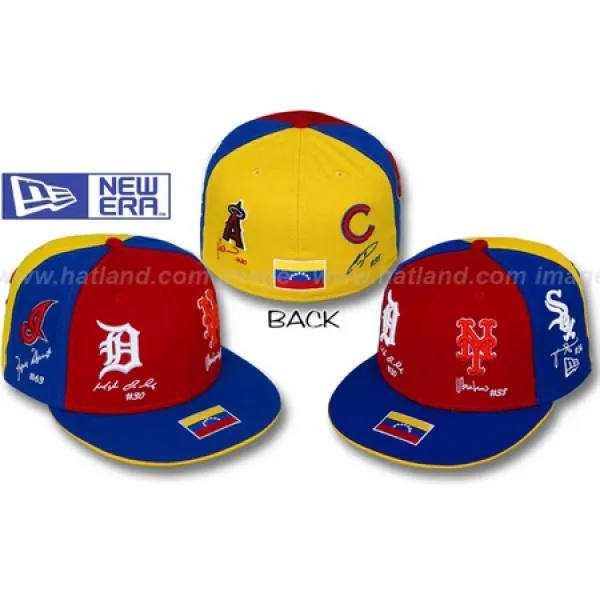 해외베네수엘라 HERITAGE EVOLUTION New Era의 Red-Royal-Gold Fitted Hat PROD790010547무료배송