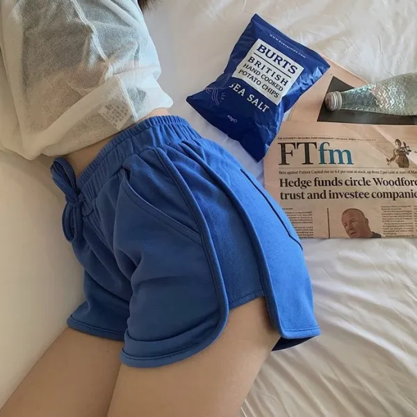 어썸메이드 여성용 컬러 랍빠 돌핀 핫팬츠