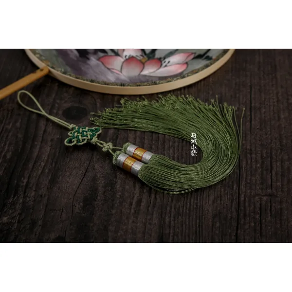 걸이용품 고법금 은선이 들어갔다 개수염 태슬 삼색 머리를 감다 핸드메이드 그린 계 추락함 액세서리 4970668017, 11