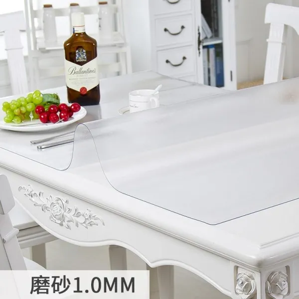 테이블매트 테이블식 부드러운재질 대만 을 차리다 .매트방수 식탁보 투명 고무매트 주방 겨울 바탕화면 근무, T02-스크럽 10, C18-90140CM
