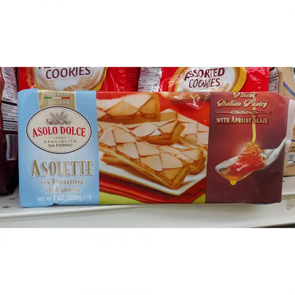 Asolo Dolece Bonboncini Italian Pastry 아솔로 도울스 반본시니 롱사이즈 이탈리언 페스트리 7oz(200g) 4팩, 1개