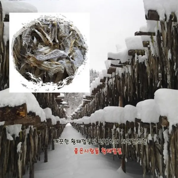 용궁황태 황태한마리 황태포 황태채 황태머리 황태껍질 모두드립니다, 1팩, 황태채500g