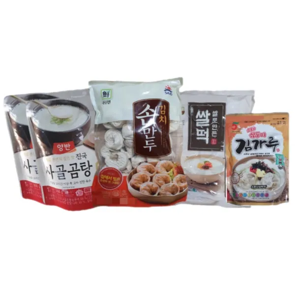 기획)푸드마켓24 떡만두국세트 대림)김치손만두 / 김가루, 떡만두국세트(김가루 미포함)
