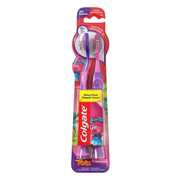 Colgate Palmolive 콜 게이트 어린이 칫솔 트롤 여분의 소프트 - 2 수 (6 팩), 단일상품