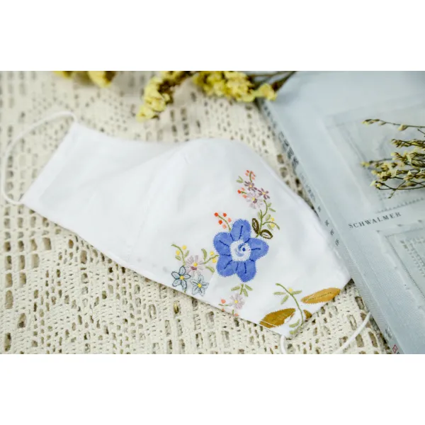 자수원단 : 내부가 좀있어 .오리지널 마스크 비물질물화유산 수공 자수 교환가능 워시 수놓는 예술적 방진 T13 타입 13