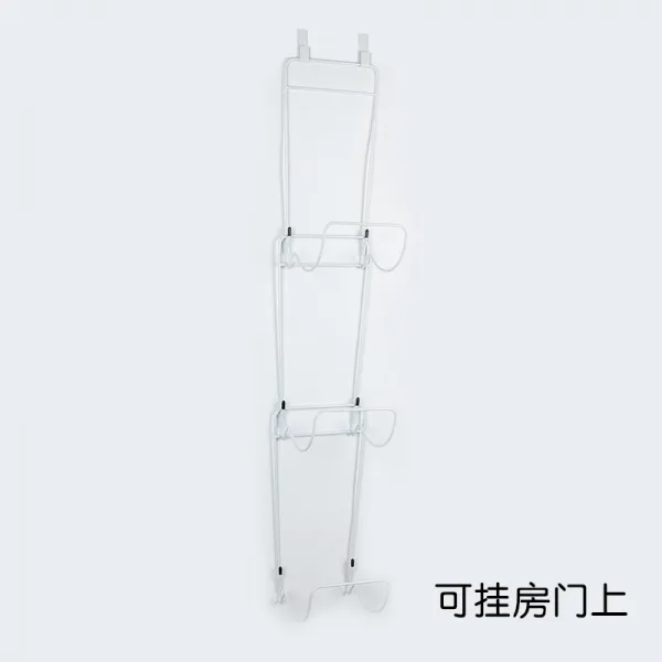 가방걸이 캐비닛 문뒤 다층 벽걸이 수납 고리구멍 침실 간이수납장 가정용 문입구 걸이가방 문, T01-높이추가 화이트 3단(문하생 뒤걸이 후크), 기본