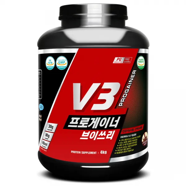 프로게이너 헬스 단백질 보충제 V3, 4kg, 1개