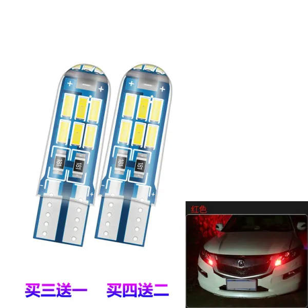 led 마이크로 라이트 적용 토요타 웨이치fs 카롤라 치현향 캠리 레이 링 t10 시 와이드, 맞장구, 내고온 레드 한쌍
