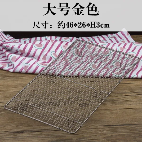 베이킹 도구 깔다 까맣다 검은색 안 붙다 식다 빵 냉각 바비큐어 그물 말리다 그물 금빛 호