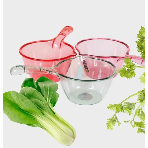 말참견함 물바가지 가정용 주방 키친 긴 자루 빅 두꺼운 비닐 플라스틱 롱 큰사이즈 라지, B타입 2개입 댓글 묵인 2색깔 랜덤