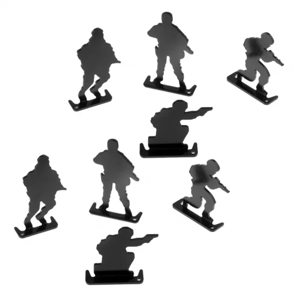 ZLD 8pcs 탄소 강철 총격 사건은 연습을위한 표적을 경악을 표적으로합니다, As Described