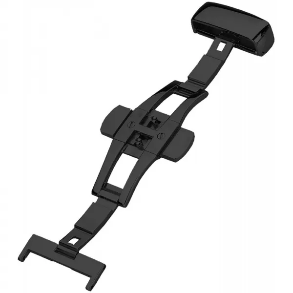 [독일] 가죽 가죽 빗자루 스테인리스 스틸(20mm 블랙)용 드론이 있는 나비 접이식 격상