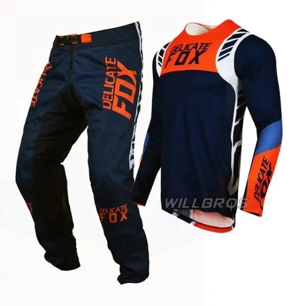 섬세한 어 세트 모토 크로 저지 팬츠 엔듀로 콤보 MX BMX DH 먼지 자전거 복장 ATV UTV 오로 슈트 그이 키트