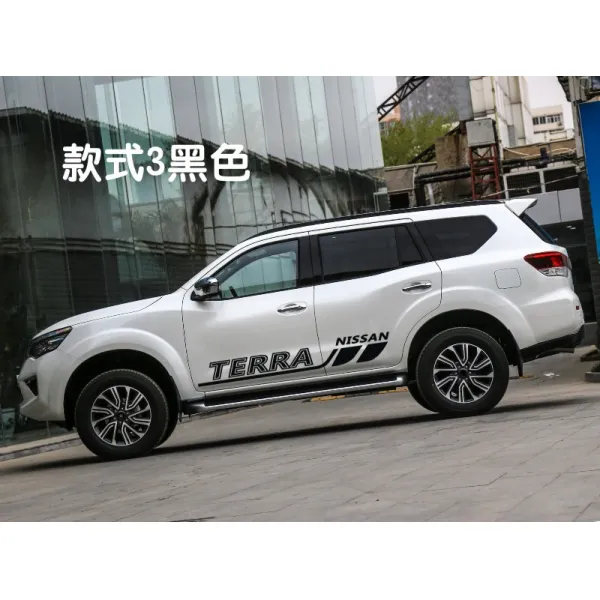차량용몰딩 닛산 도달 차량스티커 꽃장식 TERRA전용 자동차 허리선 색줄무늬 인테리어 차체