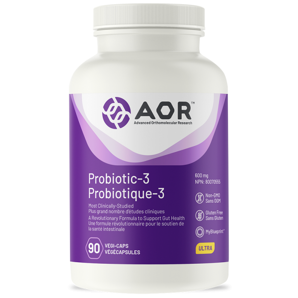 에이오알 프로바이오틱-3 90정 생유산균 캐나다유일 장건강 면역력 AOR Probiotic 임상입증, 1개, 90베지캡슐