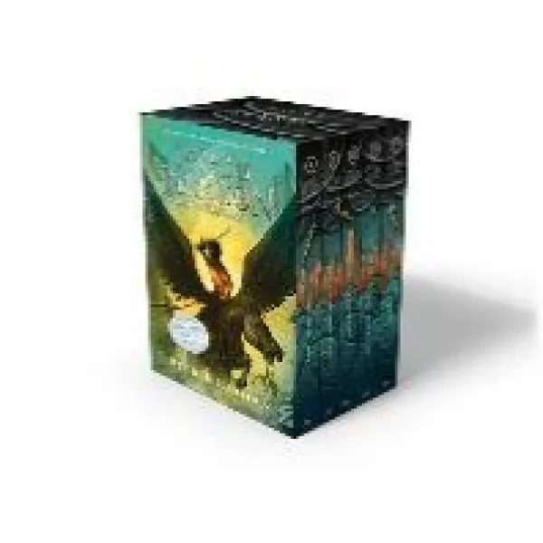 Percy Jackson And The Olympians 5 Book Paperback Boxed Set New Covers W/Poster Disney Press
