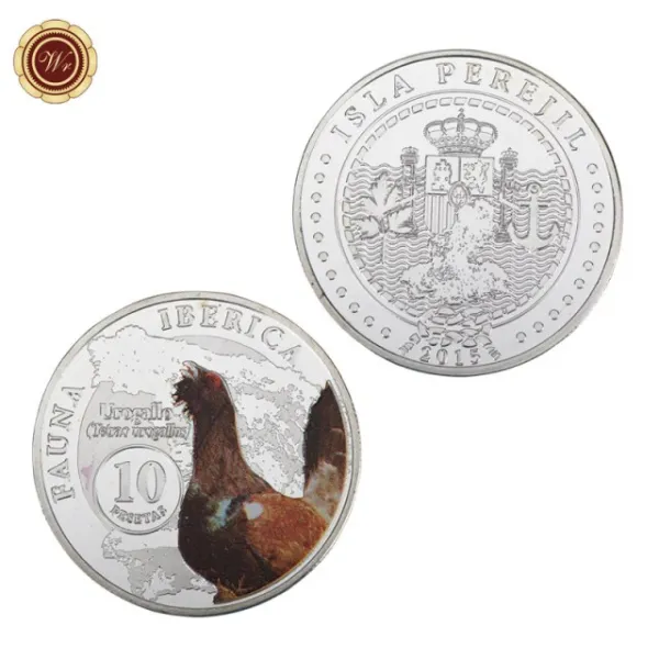 강아지 곰 호주 캥거루 코랄라 실버 도금 동전 동물 과제 동전 기념 코끼리 2 세 동전 복제 선물 33 33