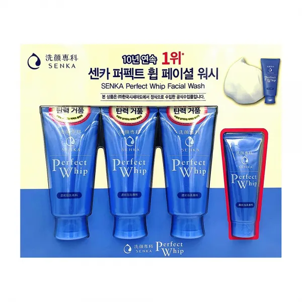 센카 퍼펙트 휩 클렌징폼 클렌저 페이셜 워시 3+1 (쫀득한 생크림 탄력 딥 폼클렌저)