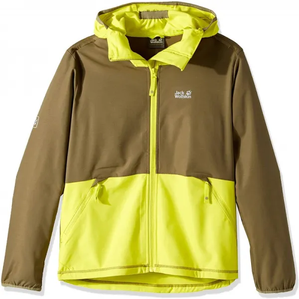 |Jack Wolfskin|S M L XL XXL 잭 울프 스킨 소년 재킷 난기류 4 년 탄 올리브