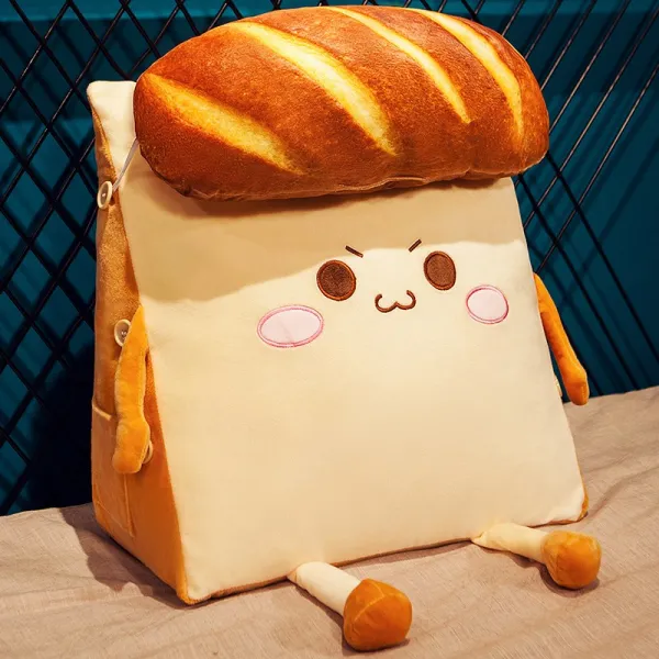 애니메이션 빵 삼각 베개 창문블라인드 허그 침실 침대위 기숙사 뜯어 빨수 있는 45 ×42 ×25cm （뜯어 빨수