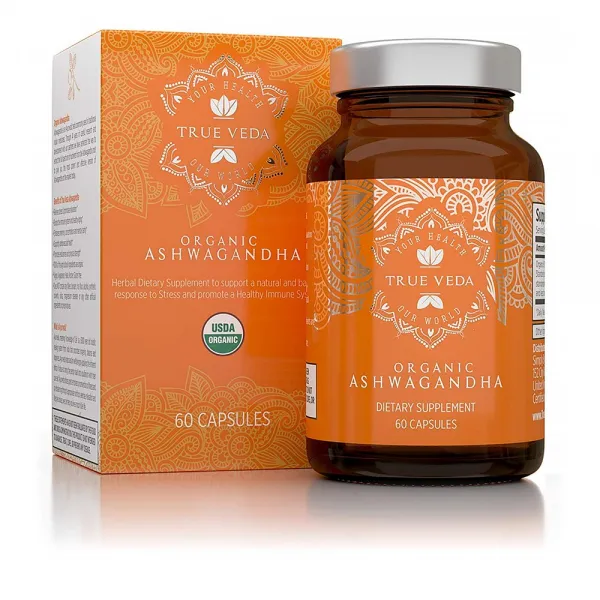 True Veda Ashwagandha 트루베다 아슈와간다 60정, 1개, 1