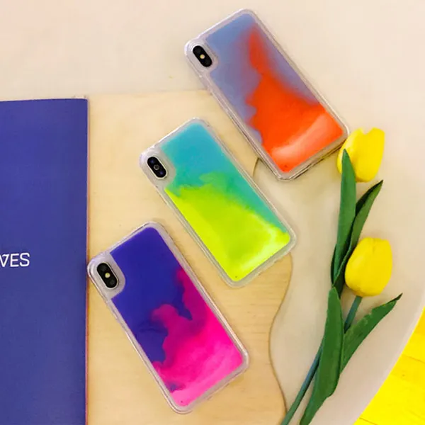 아이폰11프로맥스 아이폰11 Pro Max 전용 7가지 색상 야광모래 샌드 글리터 휴대폰 케이스