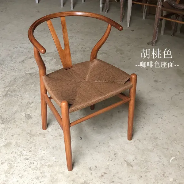 원목 엔틱한 인테리어 카페 라탄의자 안락 나무 곡목 빈티지 디자인 식탁, 호두 색 (갈색 시트 표면)