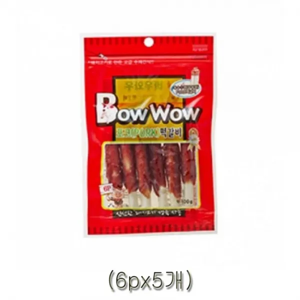 애견간식 NYK 강아지 간식 포크 떡갈비 6개X5EA 개간, 1_dd