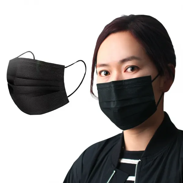 TICHk 일회용마스크 블랙 4겹 10매 국내당일발송