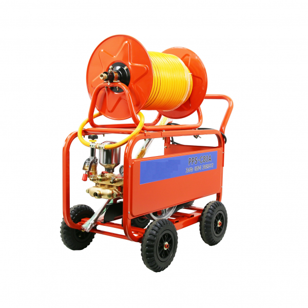 80a 고압분무기 동력분무기 전기분무기 농약분무기 밀차형 Pps C80a 8.5mm X 50m 자동 레귤레이터+파워건