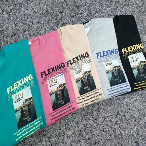 [멸치쇼핑]VFIT 커플 플렉싱 전사 맨투맨 티셔츠