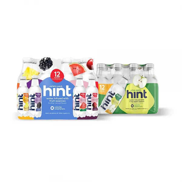 Hint Water 힌트 워터 Blackberry Cherry Watermelon Pineapple 블랙베리 체리 수박 사과 무설탕 24개