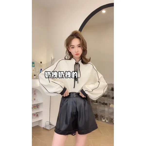 폴님셔츠 삼키다 코디 일기 월아만 여성 학원 무드 슬림핏 디자인감각 상의 2544333614