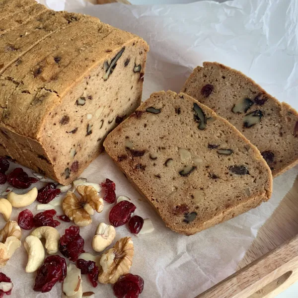 100% 아몬드가루 식빵 비건 견과류 노밀가루 노버터 저탄수 무설탕 글루텐프리 다이어트 건강식빵 견과류 950g 견과류 1개