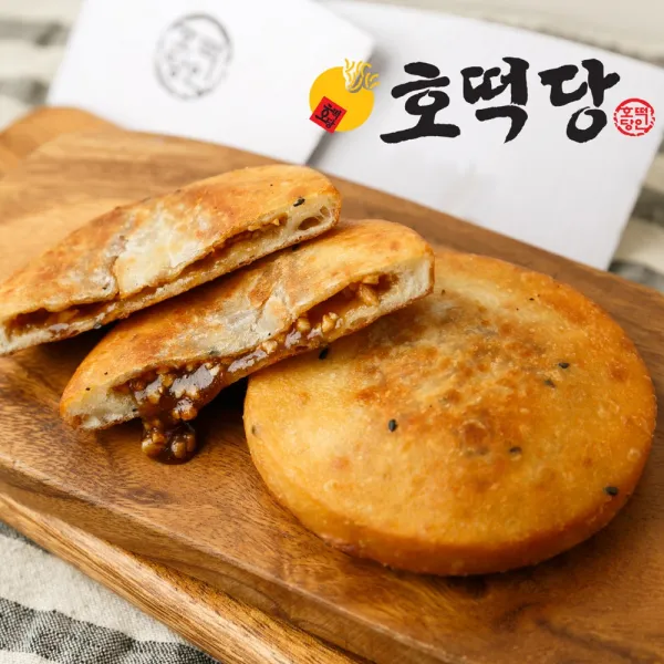 [호떡당] 100% 수제라서 맛있다!!! 익선동 대학로에서 줄서서먹는 꿀호떡1팩(5개), 70g, 5매입