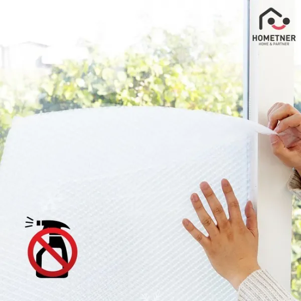 물없이 붙이는 6중/7중 단열 뽁뽁이 에어캡 5m 꽃비